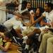Skyline senior Catie Holmes reacts as basketball players collide with the bench during the second half against Chelsea at Skyline on Tuesday night.  Melanie Maxwell I AnnArbor.com